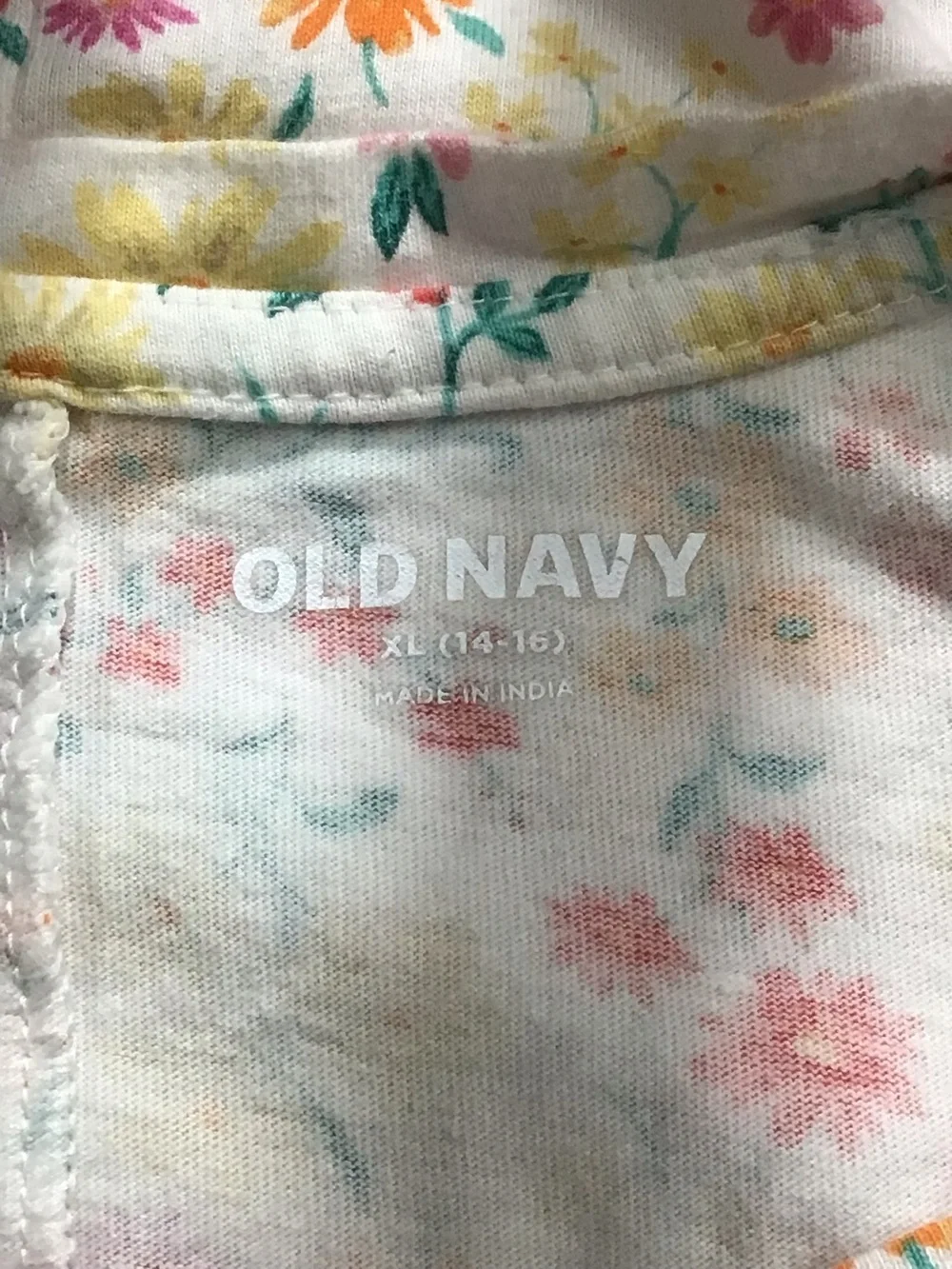 ⁠Old Navy Short-Sleeve Printed Swing Jersey-Knit Dress